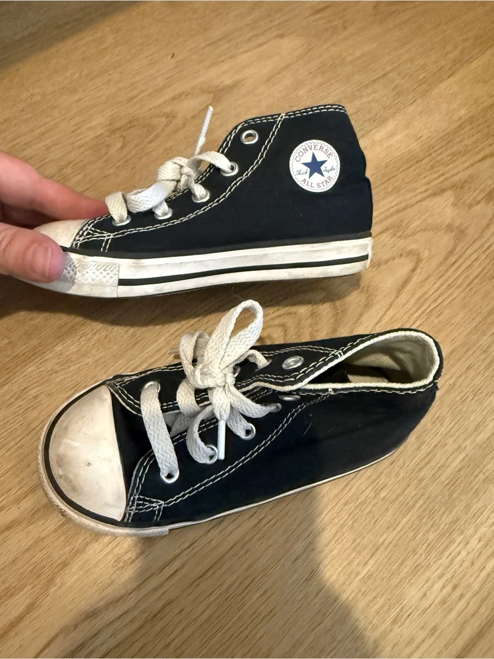 Converse Kids Black and White High-Top Sneakers - Classic Canvas